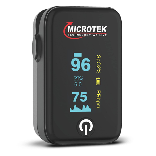 Microtek Pulse Oximeter with Oxygen Saturation Monitor